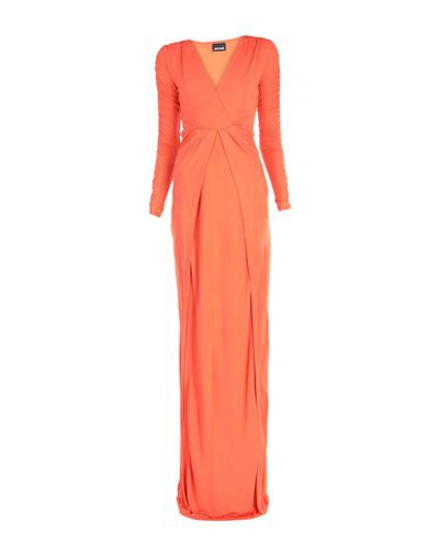 Shop Just Cavalli Long Dress In Orange