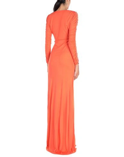Shop Just Cavalli Long Dress In Orange