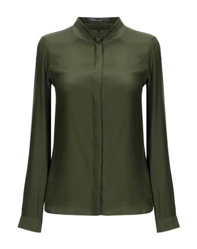 Shop Walter Voulaz Shirts In Military Green