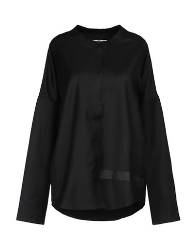 Shop Barbara Alan Solid Color Shirts & Blouses In Black