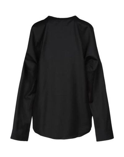 Shop Barbara Alan Solid Color Shirts & Blouses In Black