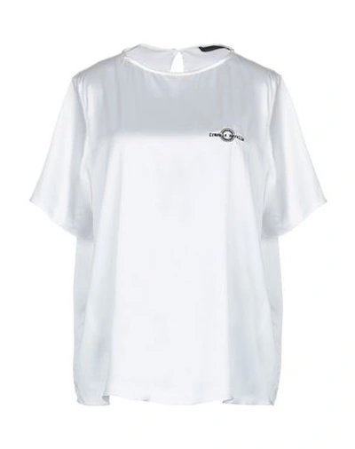 Shop Frankie Morello Woman Top White Size Xs Viscose, Elastane