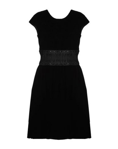 Shop Giorgio Armani Knee-length Dress In Black