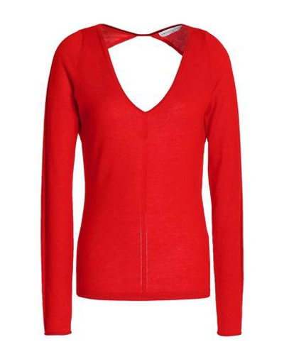 Shop Amanda Wakeley Cashmere Blend In Red