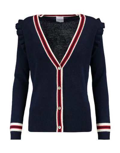 Shop Madeleine Thompson Cardigans In Dark Blue