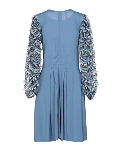 Shop Alcoolique Short Dress In Slate Blue