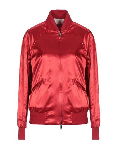 Shop Valentino Jackets In Red