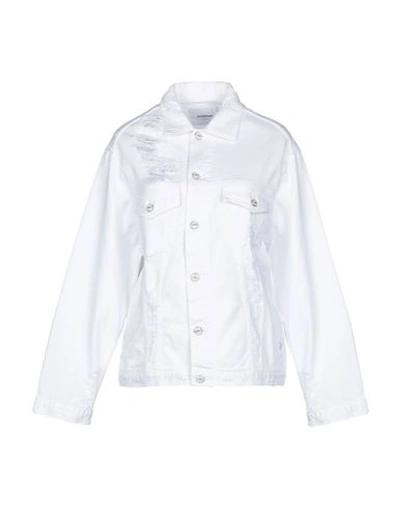 Shop Dondup Denim Outerwear In White