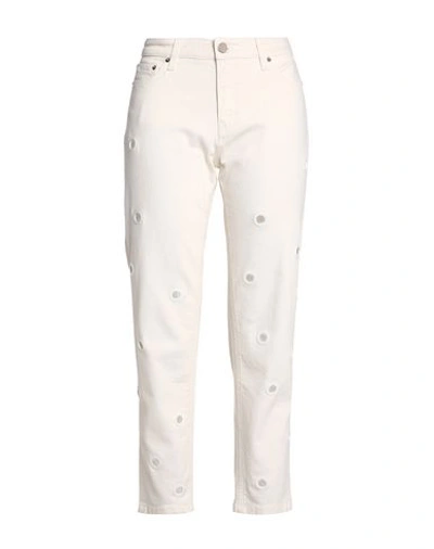 Shop Victoria Victoria Beckham Denim Pants In White