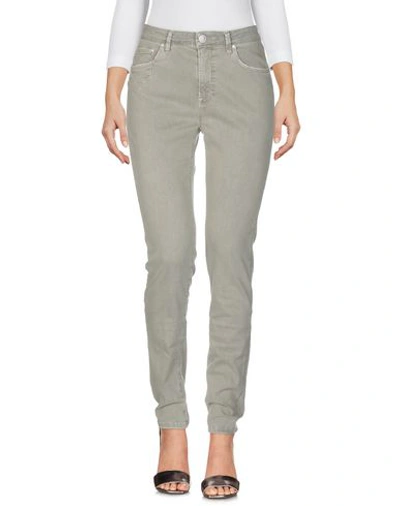 Shop Don't Cry Denim Pants In Military Green
