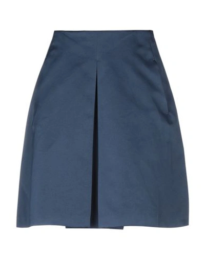 Shop Max Mara Knee Length Skirt In Blue