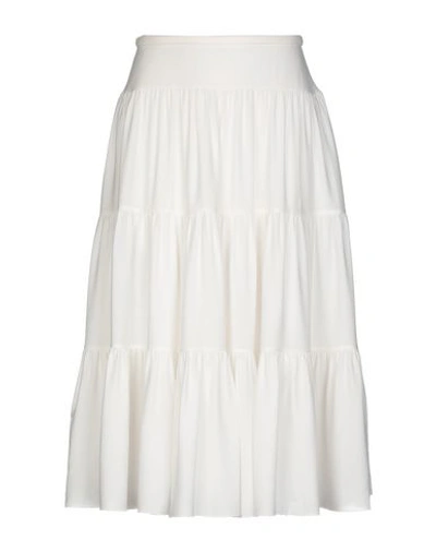 Shop Chloé Midi Skirts In White