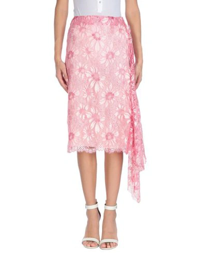 Shop Calvin Klein 205w39nyc Knee Length Skirt In Pink