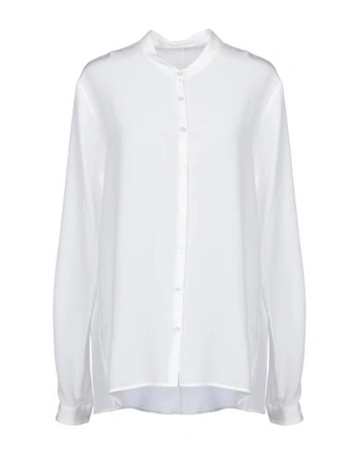 Shop Robert Friedman Silk Shirts & Blouses In White