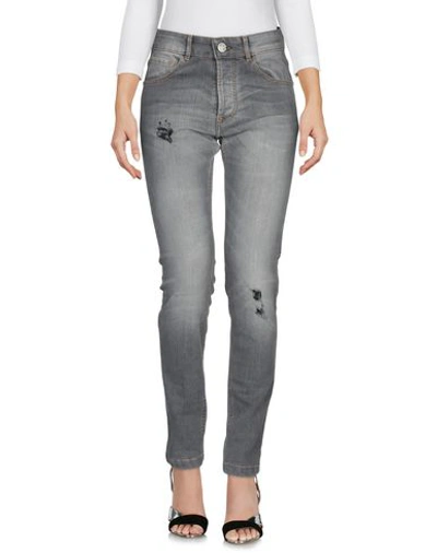 Shop Entre Amis Denim Pants In Grey