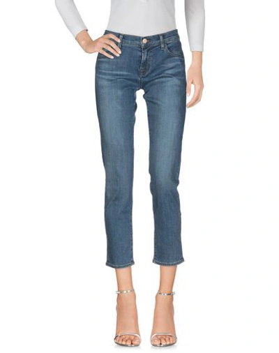 Shop J Brand Woman Jeans Blue Size 27 Cotton, Polyurethane