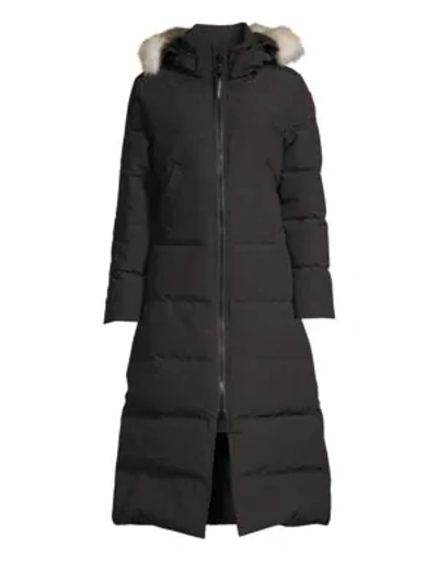 canada goose mystique slim fit coyote fur trim puffer parka