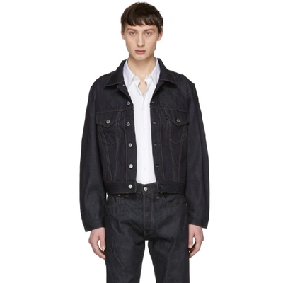 Shop Helmut Lang Indigo Denim Masc Trucker Jacket