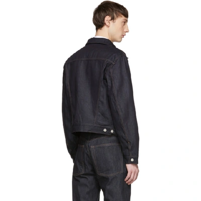 Shop Helmut Lang Indigo Denim Masc Trucker Jacket