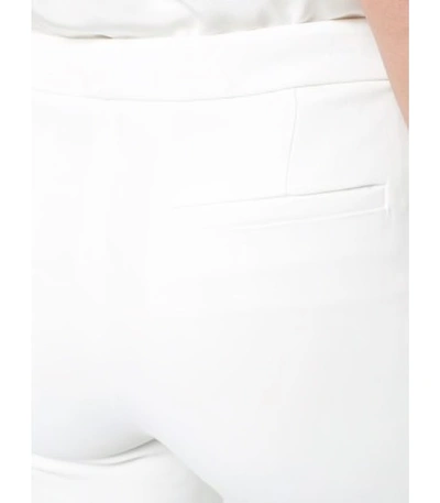 Shop Adam Lippes Cigarette Skinny Trousers In Ivory