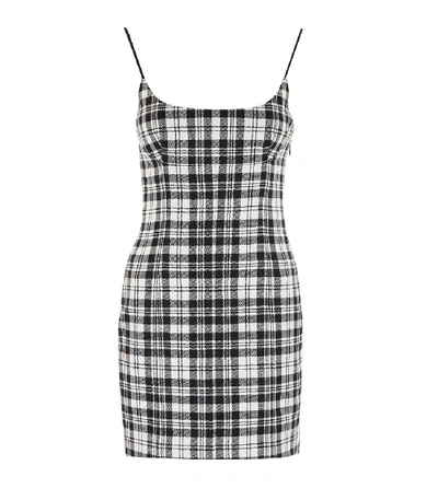 Shop Alexander Wang Tailored Mini Camisole Dress In Black And White