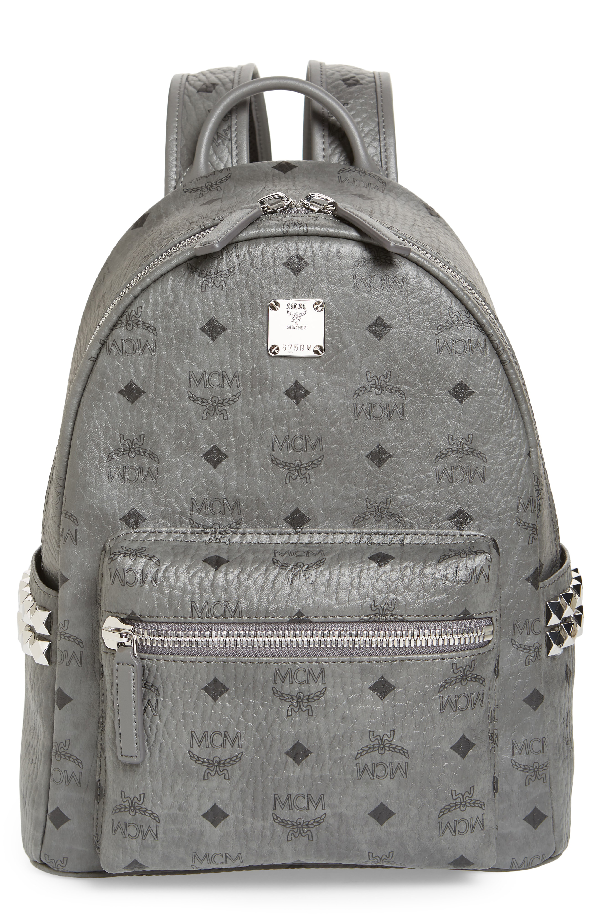 grey mcm bag
