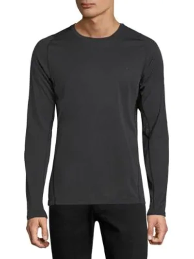 Shop J. Lindeberg Active Long-sleeve Tee In Black