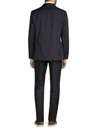 Shop Calvin Klein Extra Slim Fit Two-piece Pinstripe Suit In Navy