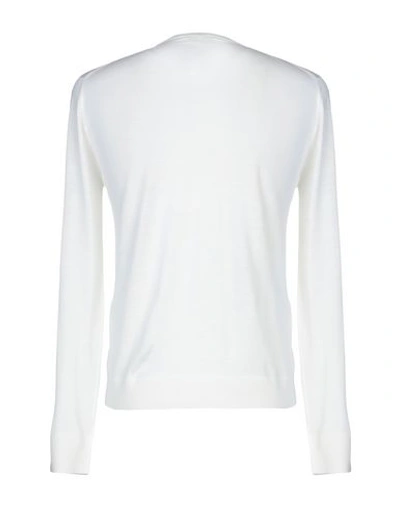 Shop Prada Man Sweater White Size 38 Virgin Wool