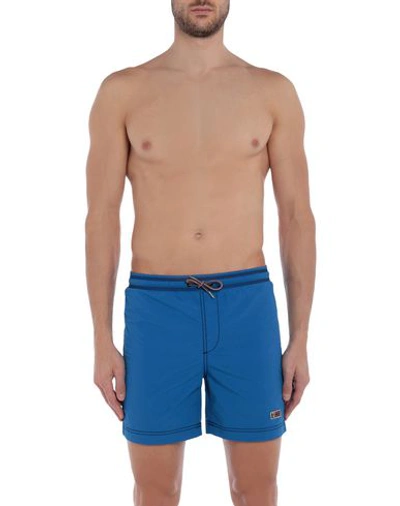 Shop Napapijri Swim Shorts In Blue