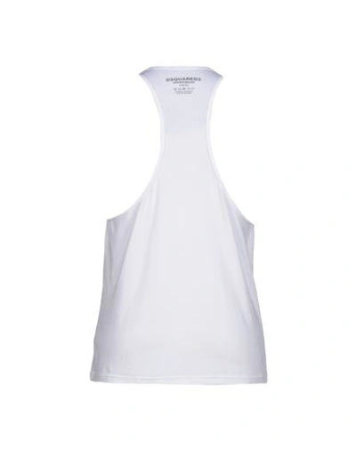 Shop Dsquared2 Sleeveless Undershirts In White