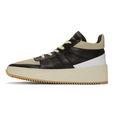 Shop Fear Of God Grey And Black Basketball Mid-top Sneakers In 962 Gry/blk