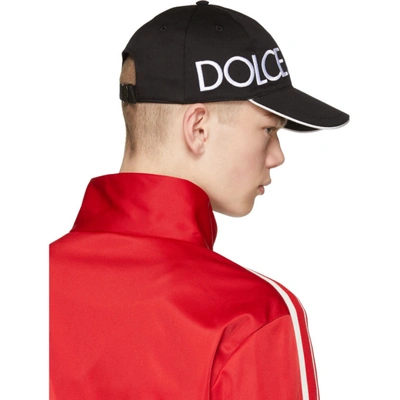 Shop Dolce & Gabbana Black Patch Baseball Cap