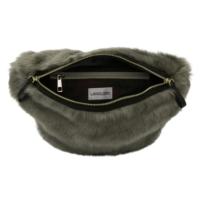 Shop Landlord Grey Faux-fur Belt Pouch