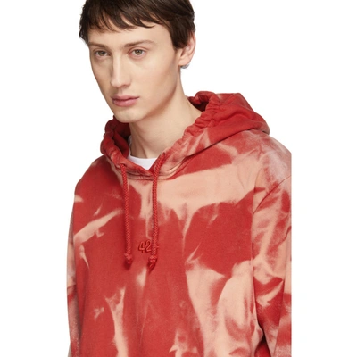 Shop 424 Red Armes Edition Bleached Hoodie
