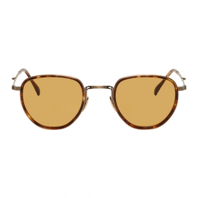 Shop Mr Leight Mr. Leight Tortoiseshell Roku S Sunglasses In Mapleantslv