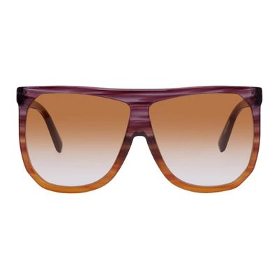 Shop Loewe Purple And Orange Filipa Sunglasses In 83v Orange