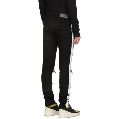 Shop Amiri Black Track Jeans In Blw Black