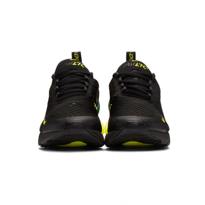 Shop Nike Black & Green Air Max 270 Trainers