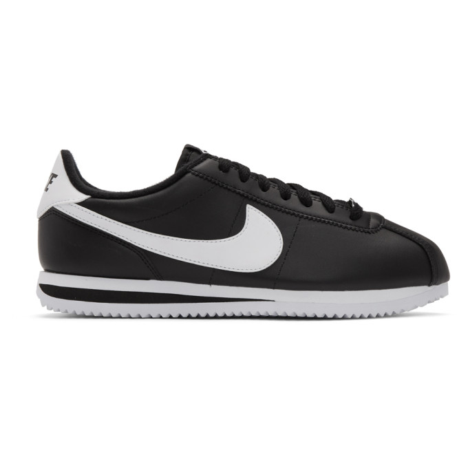 black and white cortez shoes