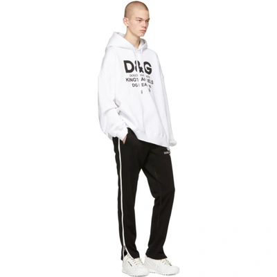 Shop Dolce & Gabbana Dolce And Gabbana Black Zipper Crown Lounge Pants In N0000 Blk