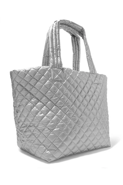 Mz Wallace Metro Medium Quilted Metallic Shell Tote