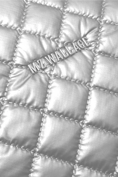 Mz Wallace Metro Medium Quilted Metallic Shell Tote