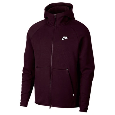 Shop Nike Men's Sportswear Tech Fleece Full-zip Hoodie, Purple
