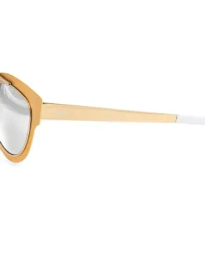 Shop Aqs Women's 49mm Jolene Round Sunglasses In Gold