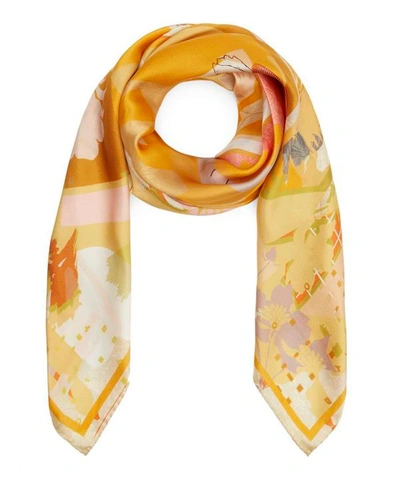 Shop Heti's Colours Kit Silk Scarf In Yellow