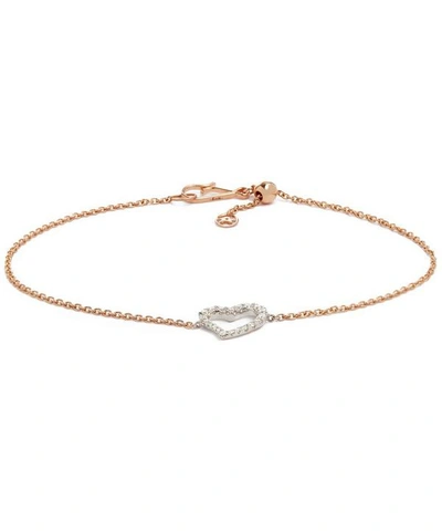 Shop Annoushka 18ct Bi-gold Love Diamonds Heart Bracelet