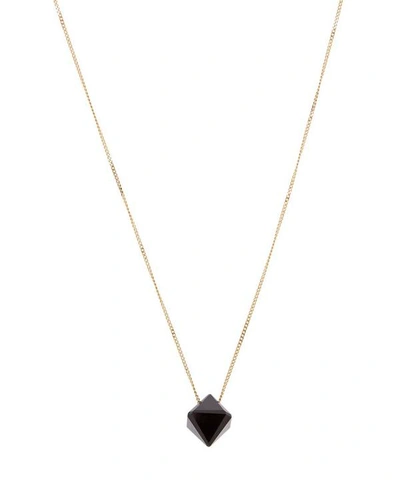 Shop Atelier Vm 18ct Gold Cristal Onyx Pendant Necklace