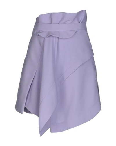 Shop Carven Knee Length Skirt In Lilac