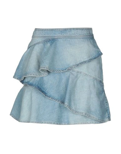 Shop Isabel Marant Étoile Denim Skirts In Blue